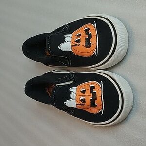 Kids Halloween Pumpkin Slip-On Shoes Snoopy Size 6